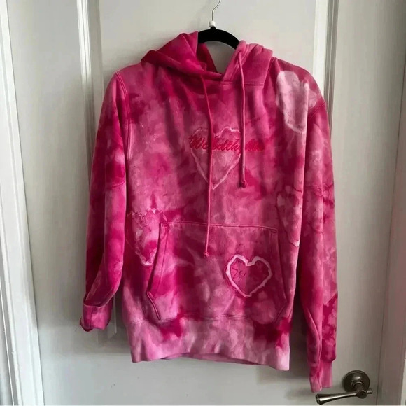 wtla Other - 601 WTLA Men’s Pink Heart Hoodie Size Small